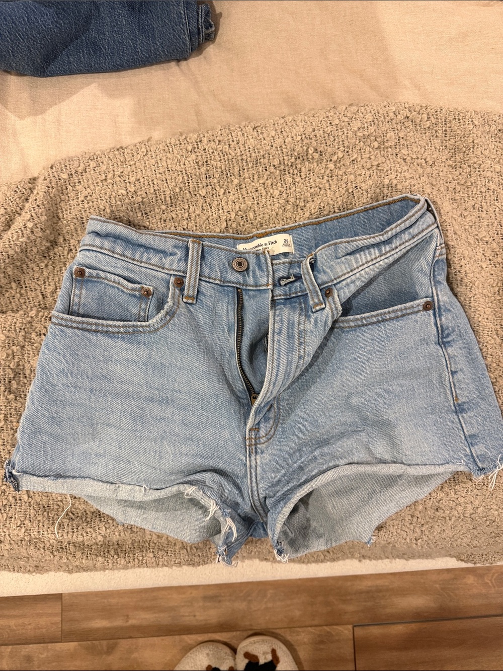 Abercrombie & Fitch Light Blue Denim Cutoff Shorts